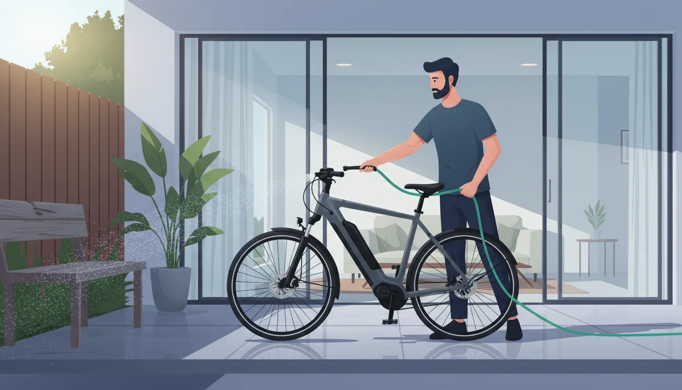 can i wash my ebike with a hose - featured image for guide